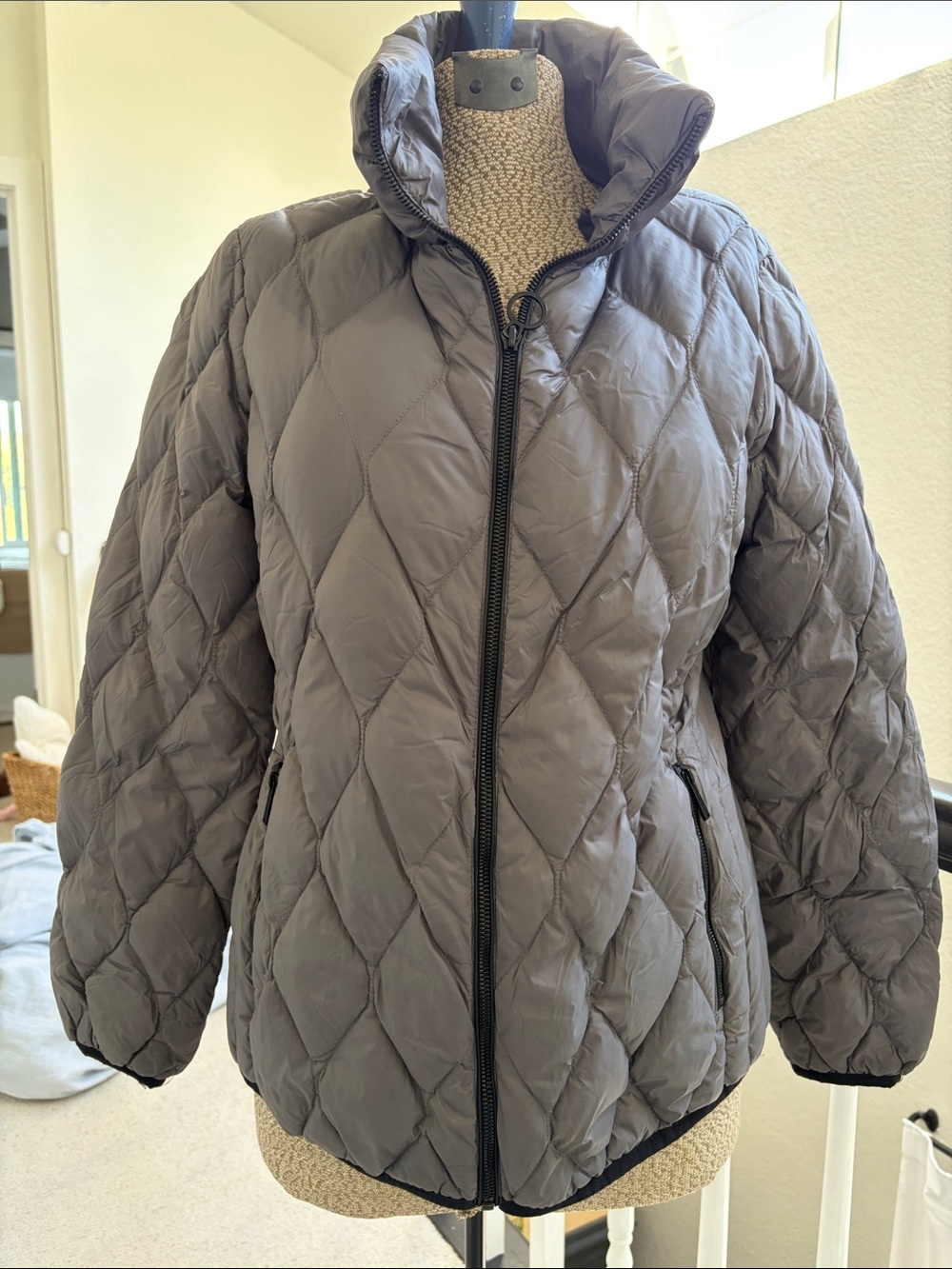Michael Kors Light medium Gray Packable Down Jacket